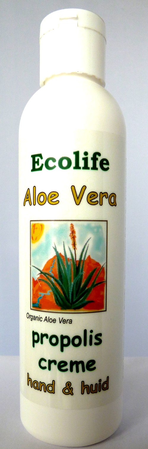 propolis creme Ecolife aloe vera met propolis. 80% zuivere aloevera